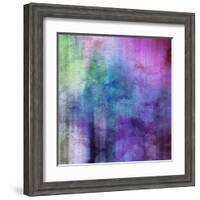 Art Abstract Watercolor Background On Paper Texture In Light Violet And Pink Colors-Irina QQQ-Framed Art Print