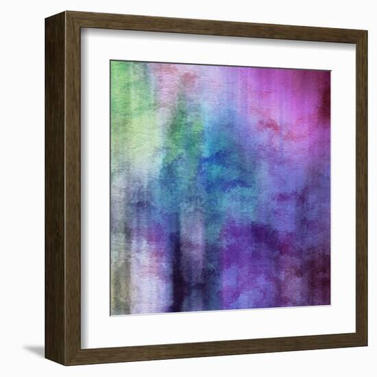 Art Abstract Watercolor Background On Paper Texture In Light Violet And Pink Colors-Irina QQQ-Framed Art Print