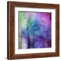 Art Abstract Watercolor Background On Paper Texture In Light Violet And Pink Colors-Irina QQQ-Framed Art Print