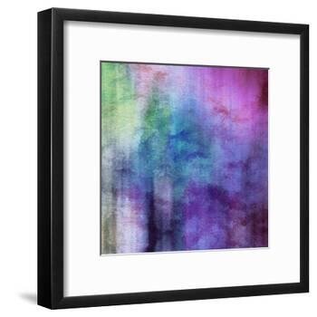 Art Abstract Watercolor Background On Paper Texture In Light Violet And Pink Colors-Irina QQQ-Framed Art Print