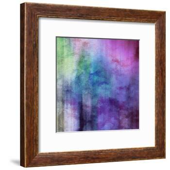 Art Abstract Watercolor Background On Paper Texture In Light Violet And Pink Colors-Irina QQQ-Framed Art Print