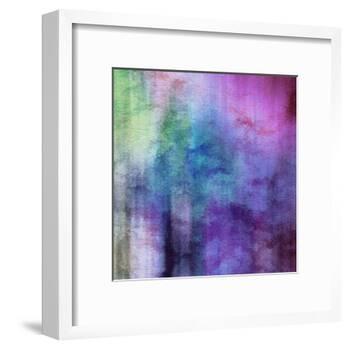 Art Abstract Watercolor Background On Paper Texture In Light Violet And Pink Colors-Irina QQQ-Framed Art Print