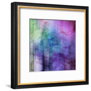 Art Abstract Watercolor Background On Paper Texture In Light Violet And Pink Colors-Irina QQQ-Framed Art Print
