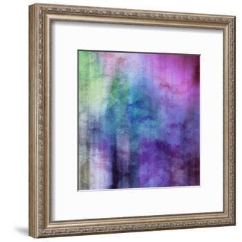 Art Abstract Watercolor Background On Paper Texture In Light Violet And Pink Colors-Irina QQQ-Framed Art Print