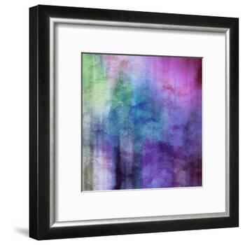 Art Abstract Watercolor Background On Paper Texture In Light Violet And Pink Colors-Irina QQQ-Framed Art Print