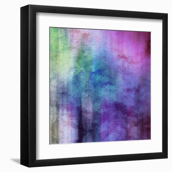 Art Abstract Watercolor Background On Paper Texture In Light Violet And Pink Colors-Irina QQQ-Framed Art Print