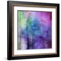 Art Abstract Watercolor Background On Paper Texture In Light Violet And Pink Colors-Irina QQQ-Framed Art Print