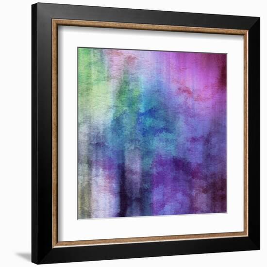 Art Abstract Watercolor Background On Paper Texture In Light Violet And Pink Colors-Irina QQQ-Framed Art Print