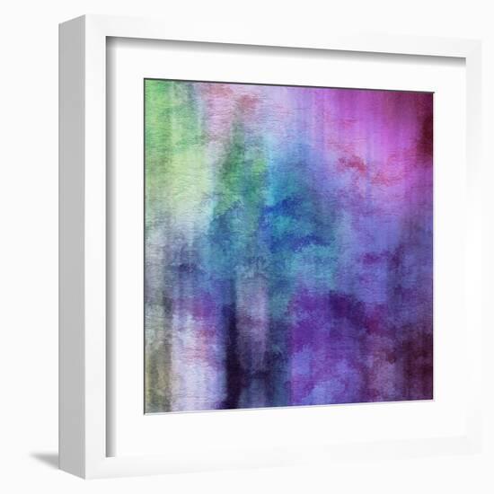 Art Abstract Watercolor Background On Paper Texture In Light Violet And Pink Colors-Irina QQQ-Framed Art Print