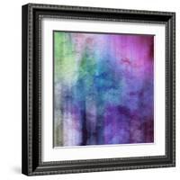 Art Abstract Watercolor Background On Paper Texture In Light Violet And Pink Colors-Irina QQQ-Framed Art Print