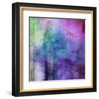 Art Abstract Watercolor Background On Paper Texture In Light Violet And Pink Colors-Irina QQQ-Framed Art Print