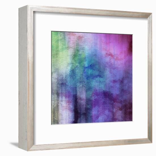 Art Abstract Watercolor Background On Paper Texture In Light Violet And Pink Colors-Irina QQQ-Framed Art Print