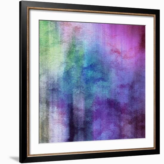 Art Abstract Watercolor Background On Paper Texture In Light Violet And Pink Colors-Irina QQQ-Framed Giclee Print