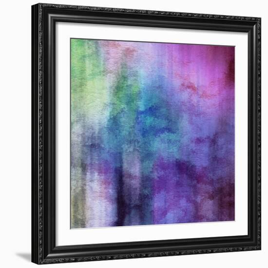 Art Abstract Watercolor Background On Paper Texture In Light Violet And Pink Colors-Irina QQQ-Framed Giclee Print