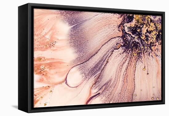 Art and Gold. Natural Luxury. Abstract Painting. Mixed Paints with Golden Powder.-CARACOLLA-Framed Premier Image Canvas