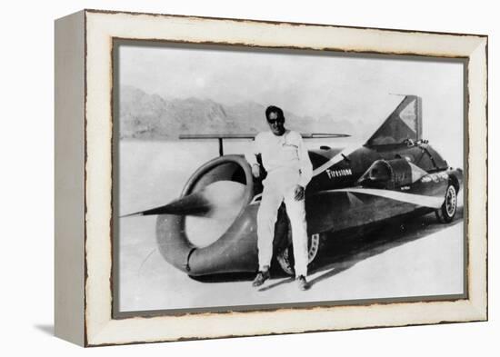 Art Arfons with 'Green Monster' Land Speed Record Car, C1966-null-Framed Premier Image Canvas