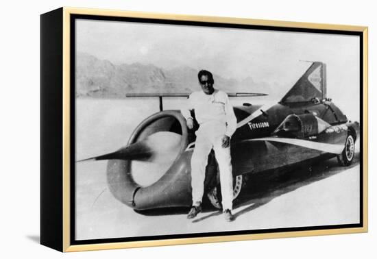Art Arfons with 'Green Monster' Land Speed Record Car, C1966-null-Framed Premier Image Canvas