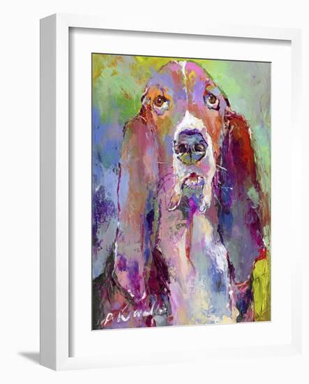 Art Basset Hound-Richard Wallich-Framed Giclee Print