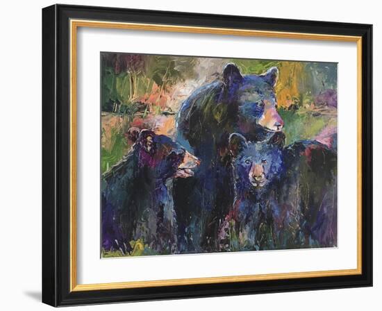 Art Bear Family-Richard Wallich-Framed Giclee Print