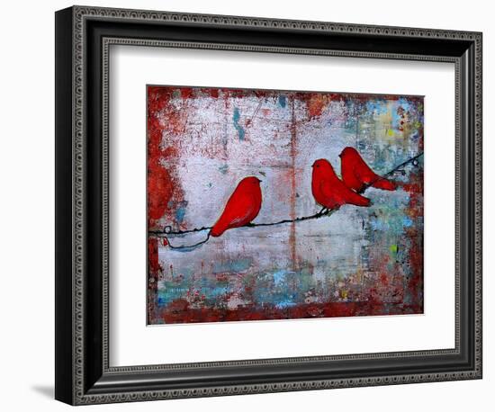 Art Bird Print Let it Be-Blenda Tyvoll-Framed Art Print