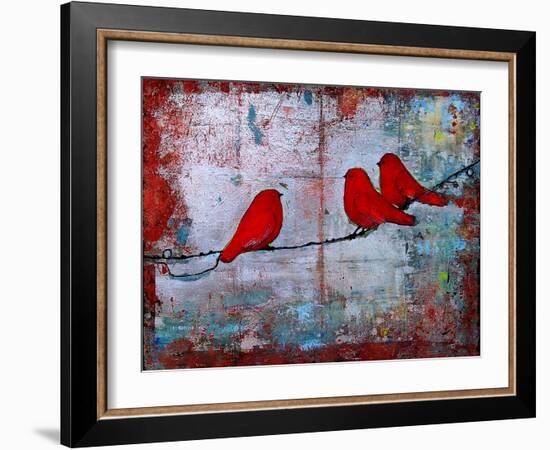 Art Bird Print Let it Be-Blenda Tyvoll-Framed Art Print