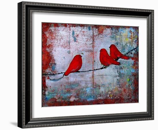 Art Bird Print Let it Be-Blenda Tyvoll-Framed Art Print