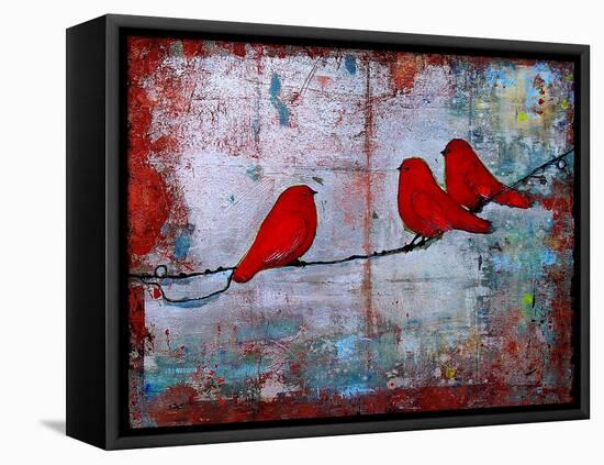 Art Bird Print Let it Be-Blenda Tyvoll-Framed Stretched Canvas
