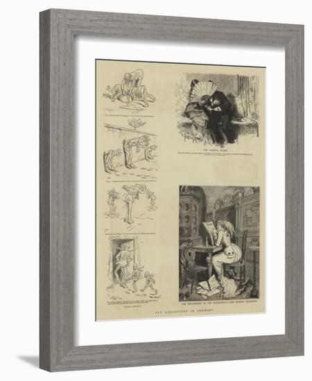 Art Caricature in Germany-null-Framed Giclee Print