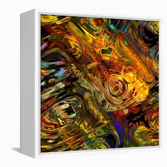 Art Colorful Abstract Seamless Pattern-Irina QQQ-Framed Stretched Canvas