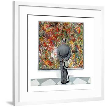 "Art Connoisseur", January 13,1962-Norman Rockwell-Framed Giclee Print