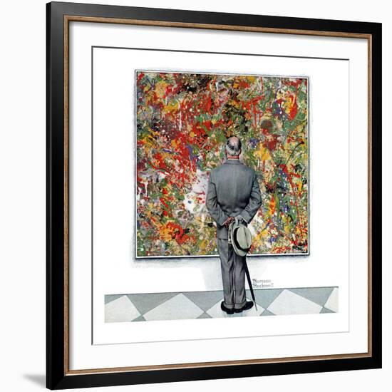 "Art Connoisseur", January 13,1962-Norman Rockwell-Framed Giclee Print