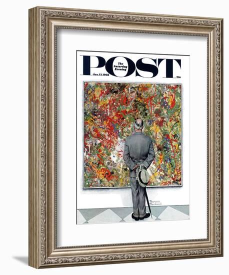 "Art Connoisseur" Saturday Evening Post Cover, January 13,1962-Norman Rockwell-Framed Giclee Print