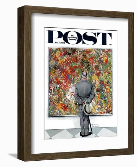 "Art Connoisseur" Saturday Evening Post Cover, January 13,1962-Norman Rockwell-Framed Giclee Print