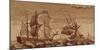 Art, Copperplate, Colourized, Sailing Ships, 1720-1750-Carl-Werner Schmidt-Luchs-Mounted Photographic Print