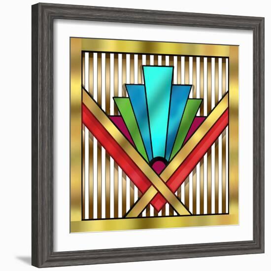 Art Deco 14-Art Deco Designs-Framed Premium Giclee Print