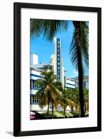 Art Deco Architecture of Miami Beach - The Esplendor Hotel Breakwater South Beach - Ocean Drive-Philippe Hugonnard-Framed Photographic Print