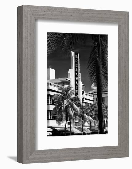 Art Deco Architecture of Miami Beach - The Esplendor Hotel Breakwater South Beach - Ocean Drive-Philippe Hugonnard-Framed Photographic Print