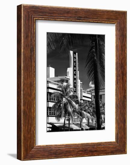 Art Deco Architecture of Miami Beach - The Esplendor Hotel Breakwater South Beach - Ocean Drive-Philippe Hugonnard-Framed Photographic Print