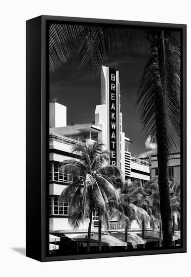 Art Deco Architecture of Miami Beach - The Esplendor Hotel Breakwater South Beach - Ocean Drive-Philippe Hugonnard-Framed Premier Image Canvas