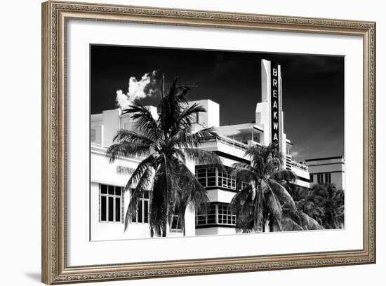 Art Deco Architecture of Miami Beach - The Esplendor Hotel Breakwater South Beach - Ocean Drive-Philippe Hugonnard-Framed Photographic Print