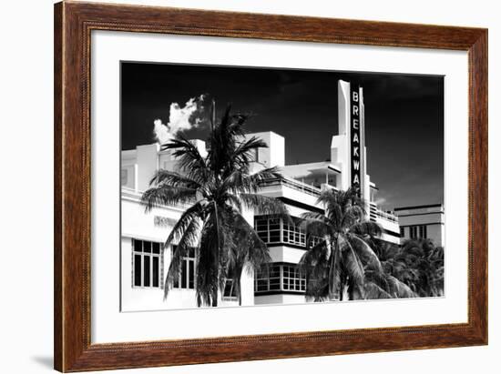 Art Deco Architecture of Miami Beach - The Esplendor Hotel Breakwater South Beach - Ocean Drive-Philippe Hugonnard-Framed Photographic Print