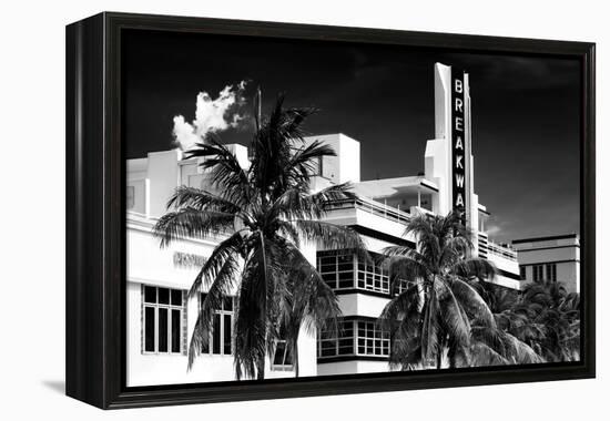 Art Deco Architecture of Miami Beach - The Esplendor Hotel Breakwater South Beach - Ocean Drive-Philippe Hugonnard-Framed Premier Image Canvas