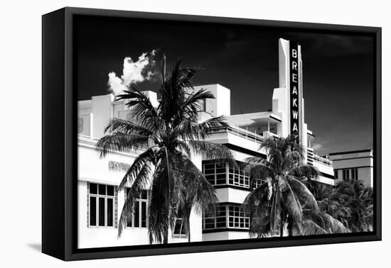 Art Deco Architecture of Miami Beach - The Esplendor Hotel Breakwater South Beach - Ocean Drive-Philippe Hugonnard-Framed Premier Image Canvas