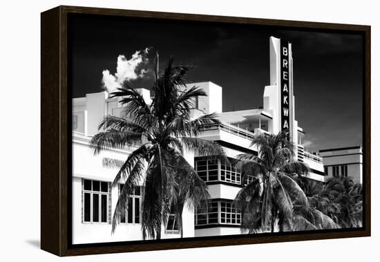 Art Deco Architecture of Miami Beach - The Esplendor Hotel Breakwater South Beach - Ocean Drive-Philippe Hugonnard-Framed Premier Image Canvas