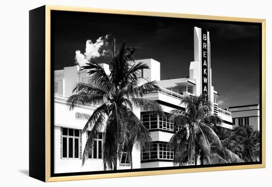 Art Deco Architecture of Miami Beach - The Esplendor Hotel Breakwater South Beach - Ocean Drive-Philippe Hugonnard-Framed Premier Image Canvas