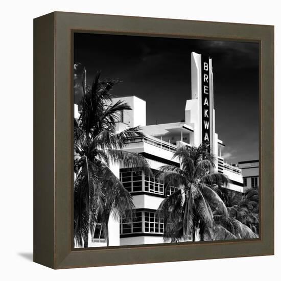 Art Deco Architecture of Miami Beach - The Esplendor Hotel Breakwater South Beach - Ocean Drive-Philippe Hugonnard-Framed Premier Image Canvas