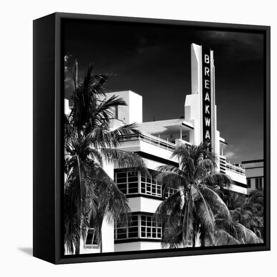 Art Deco Architecture of Miami Beach - The Esplendor Hotel Breakwater South Beach - Ocean Drive-Philippe Hugonnard-Framed Premier Image Canvas