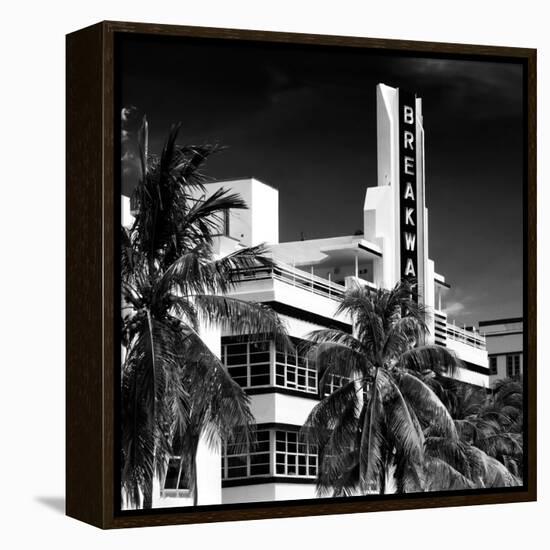 Art Deco Architecture of Miami Beach - The Esplendor Hotel Breakwater South Beach - Ocean Drive-Philippe Hugonnard-Framed Premier Image Canvas