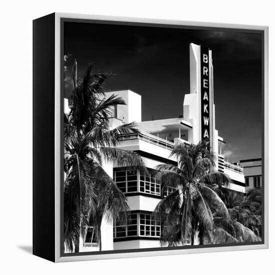 Art Deco Architecture of Miami Beach - The Esplendor Hotel Breakwater South Beach - Ocean Drive-Philippe Hugonnard-Framed Premier Image Canvas