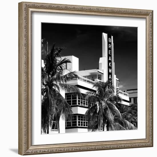 Art Deco Architecture of Miami Beach - The Esplendor Hotel Breakwater South Beach - Ocean Drive-Philippe Hugonnard-Framed Photographic Print